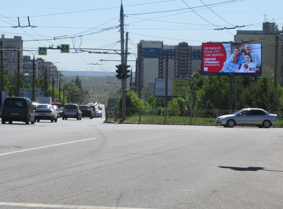 Фотография рекламного носителя, тип: Билборд 3x6, адрес: Верхняя Дуброва ул., д.26ж Х Василисина ул., Владимир, Владимирская область, Россия. Сторона А1 №326475