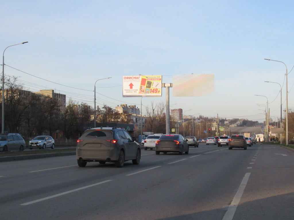 Фотография рекламного носителя, тип: Билборд 3x6, адрес: Университетский пр-т., д.92, 100м от Полухина ул., Волгоград, Волгоградская область, Россия. Сторона A1 №1000575