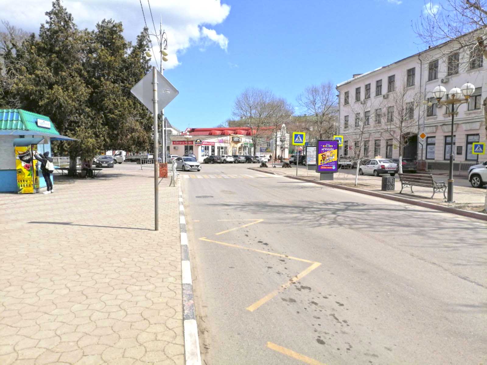 Фотография рекламного носителя, тип: Ситиформат 1.8x1.2, адрес: Пирогова ул., д.29, поз.7, Керчь, Республика Крым, Россия. Сторона A2 №1046908