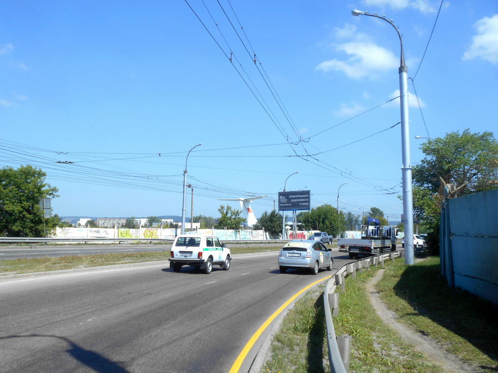 Фотография рекламного носителя, тип: Билборд 3x6, адрес: Пискунова ул. X Ширямова ул., поз.1, Иркутск, Иркутская область, Россия. Сторона Б №326529