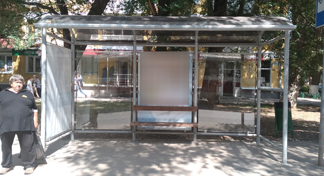 Фотография рекламного носителя, тип: Остановка 1.8x1.2, адрес: Полевая ул., д.86 Х Арцыбушевская ул., Самара, Самарская область, Россия. Сторона A2 №829462