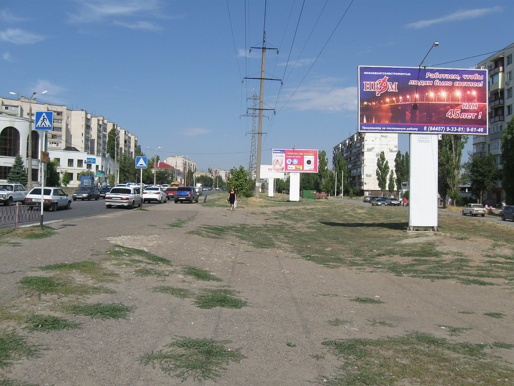 Фотография рекламного носителя, тип: Билборд 3x6, адрес: Базарова, ост. "Партизанская", Камышин, Волгоградская область, Россия. Сторона А №478736