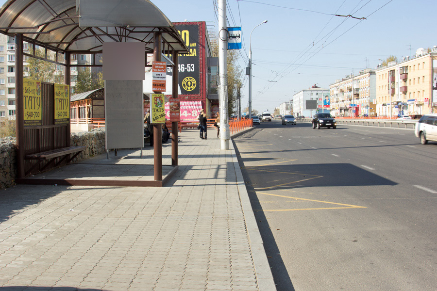 Фотография рекламного носителя, тип: Нестандартный ситиформат, адрес: Байкальская ул., ООТ Цимлянская, поз.1, Иркутск, Иркутская область, Россия. Сторона Б №509398