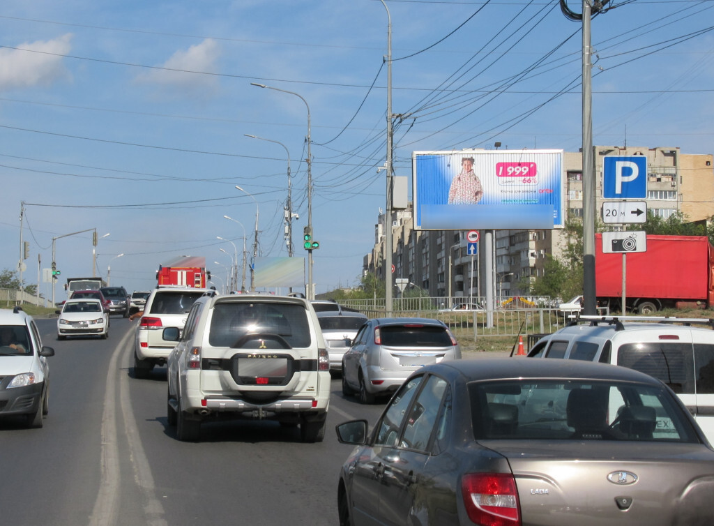 Фотография рекламного носителя, тип: Билборд 3x6, адрес: Еременко ул. Х 39-й Гвардейская ул., Волгоград, Волгоградская область, Россия. Сторона А1-А3 №712728