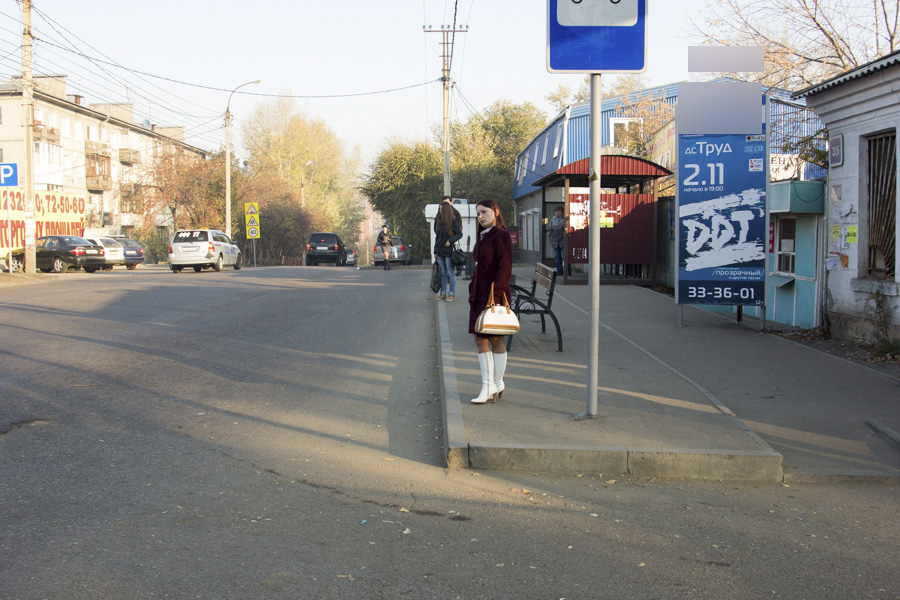 Фотография рекламного носителя, тип: Нестандартный ситиформат, адрес: Гоголя ул., ООТ Свердловский рынок, Иркутск, Иркутская область, Россия. Сторона А №509526