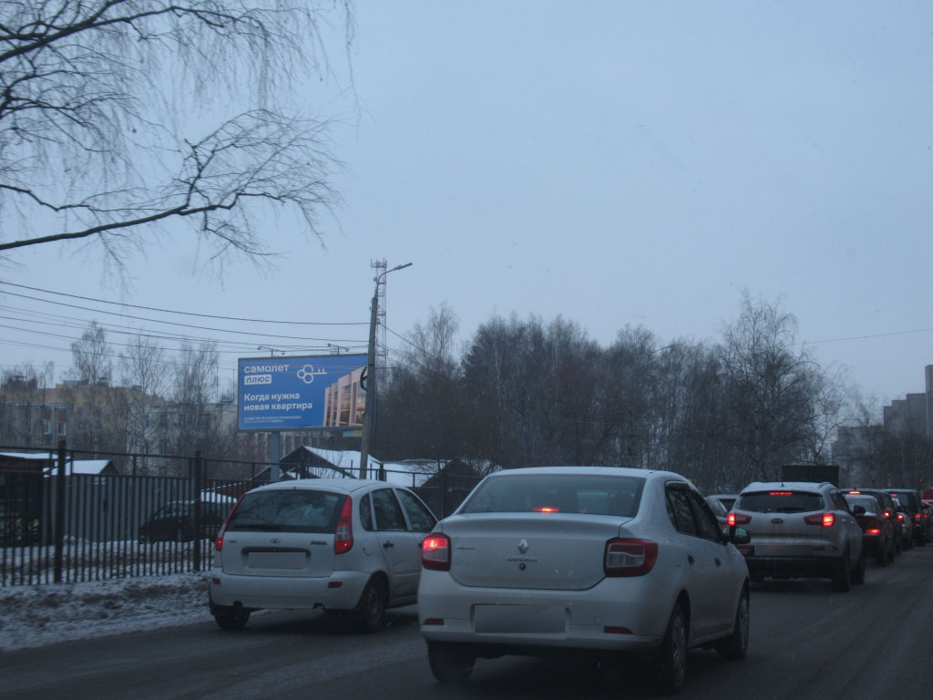 Фотография рекламного носителя, тип: Билборд 3x6, адрес: Авиаторов пр-т., д.141 Х Машиностроителей пр-т., Ярославль, Ярославская область, Россия. Сторона Б №720179