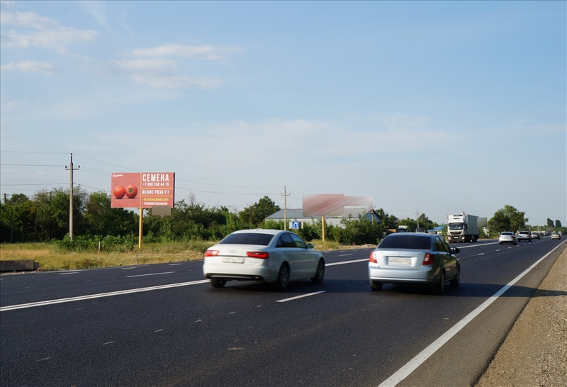 Фотография рекламного носителя, тип: Билборд 3x6, адрес: Краснодар-Новороссийск а/д., 27 100м, поз.2, Краснодар, Краснодарский край, Россия. Сторона Б №602961