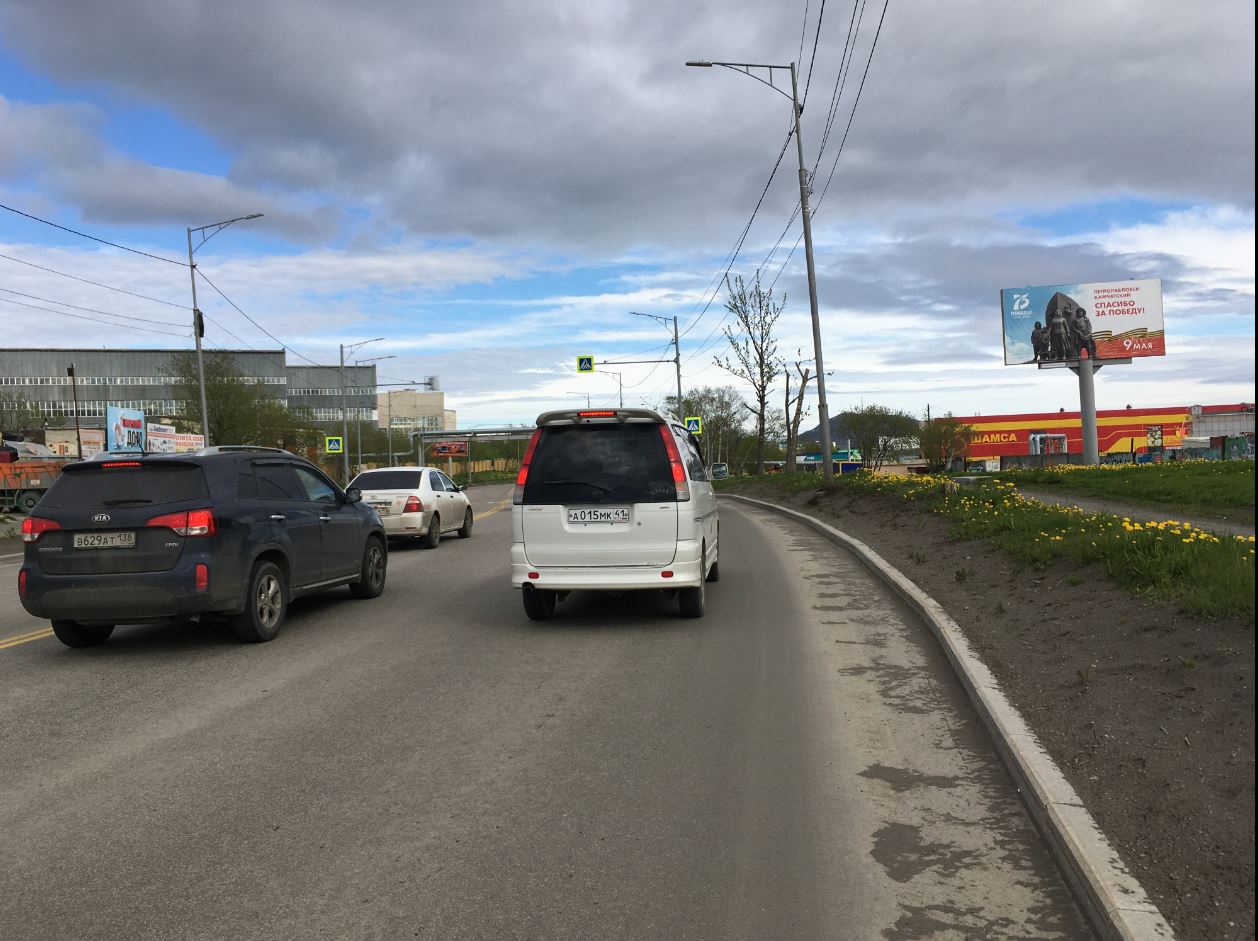 Фотография рекламного носителя, тип: Билборд 3x6, адрес: Победы пр-т., д.73а, Петропавловск-Камчатский, Камчатский край, Россия. Сторона А №777425