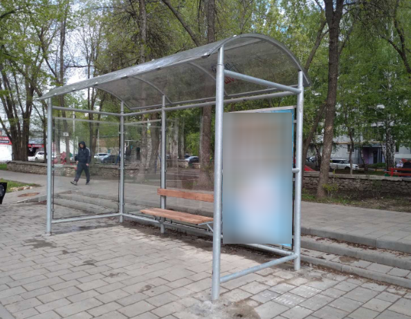 Фотография рекламного носителя, тип: Остановка 1.8x1.2, адрес: Стара-Загора ул., д.29 Х Советской Армии ул., Самара, Самарская область, Россия. Сторона В1 №1080943