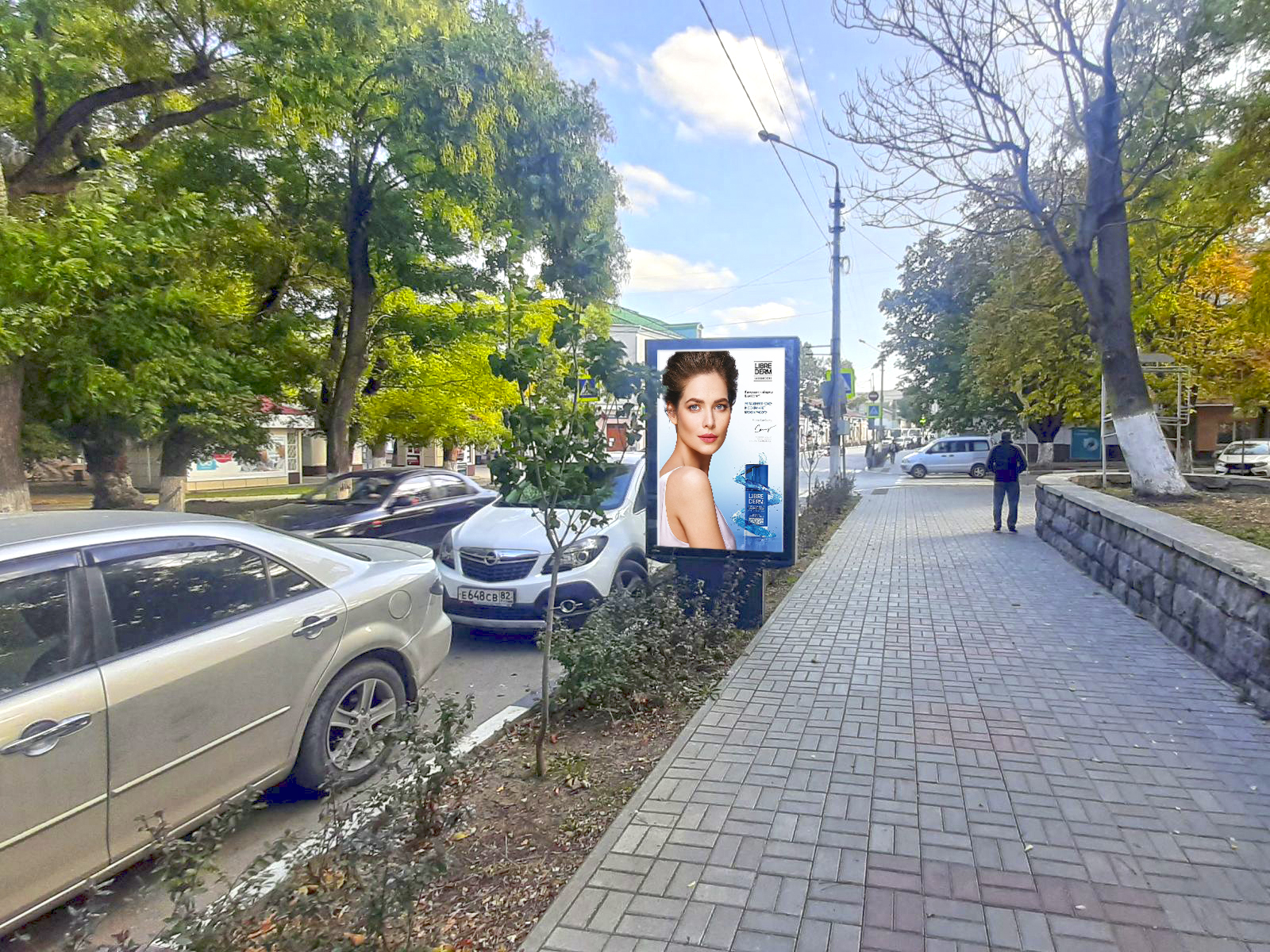 Фотография рекламного носителя, тип: Ситиформат 1.8x1.2, адрес: Куйбышева ул., д.21, Феодосия, Республика Крым, Россия. Сторона A №958394