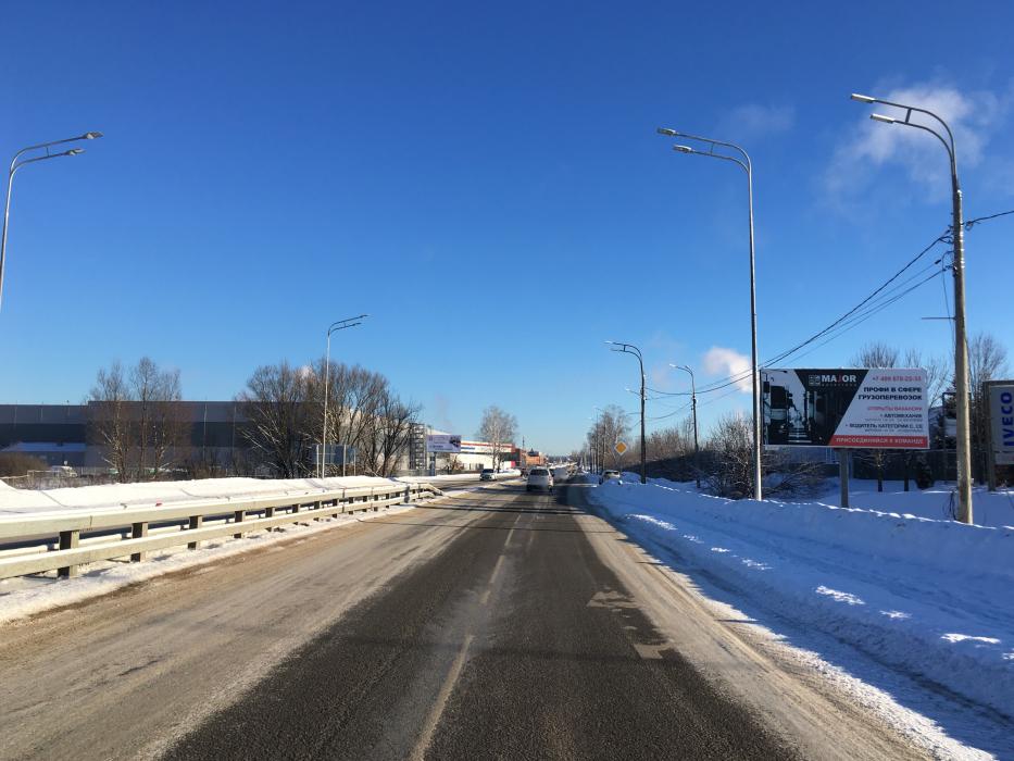 Фотография рекламного носителя, тип: Билборд 3x6, адрес: М9 Балтия-КП Княжье Озеро-П. Слобода а/д., 1 850м, Московская область, Россия. Сторона A №658525