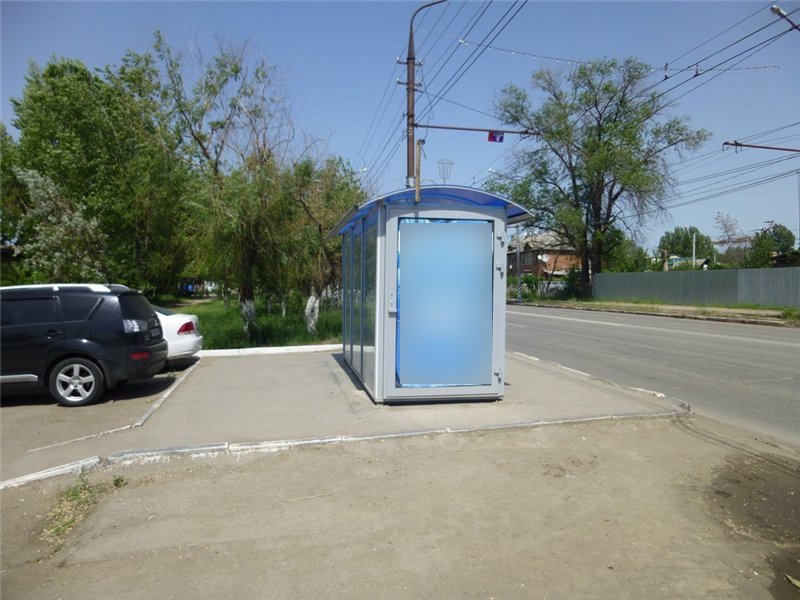 Фотография рекламного носителя, тип: Остановка 1.8x1.2, адрес: Буровая ул., ост. 2-я Степная, поз.2, Саратов, Саратовская область, Россия. Сторона Б №747511