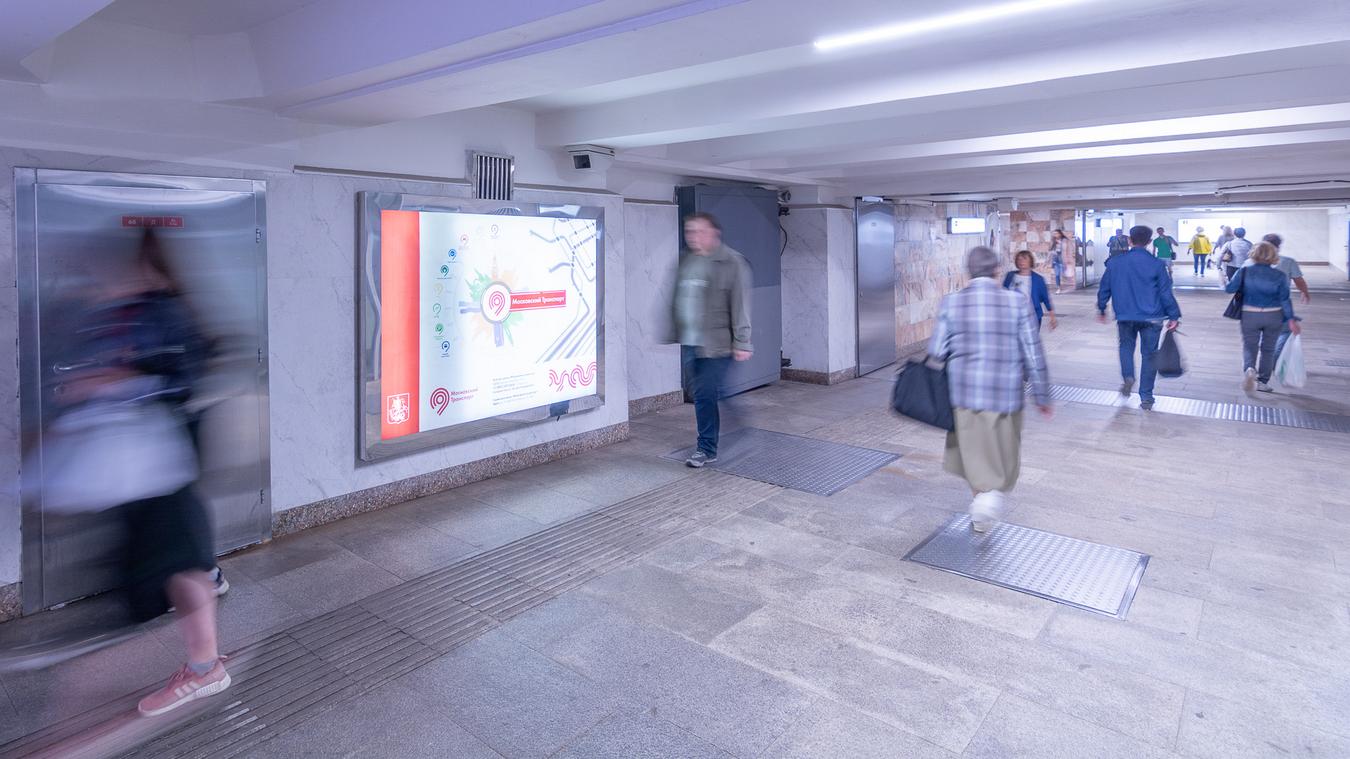 Фотография рекламного носителя, тип: Лайтбокс, адрес: Станция метро «Ясенево», линия Калужско-Рижская, Москва, Россия. Сторона/вариант 42 №821832