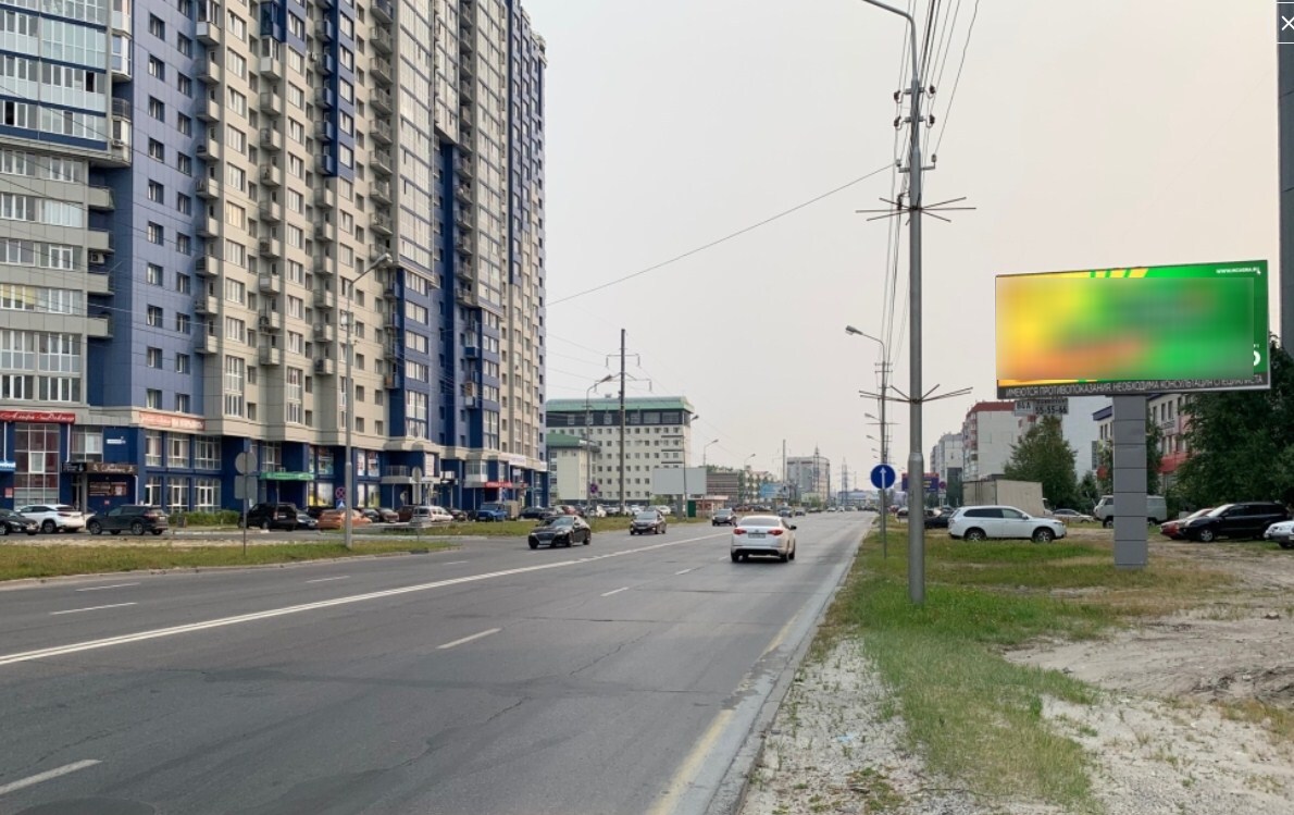 Фотография рекламного носителя, тип: Билборд 3x6, адрес: Игоря Киртбая ул., д.21, Сургут, Ханты-Мансийский автономный округ – Югра, Россия. Сторона А №440175