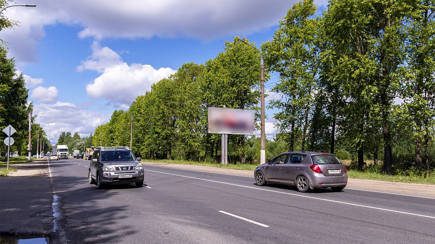 Фотография рекламного носителя, тип: Билборд 3x6, адрес: Московское ш., 300м от Элеватора, Тверь, Тверская область, Россия. Сторона А №952479