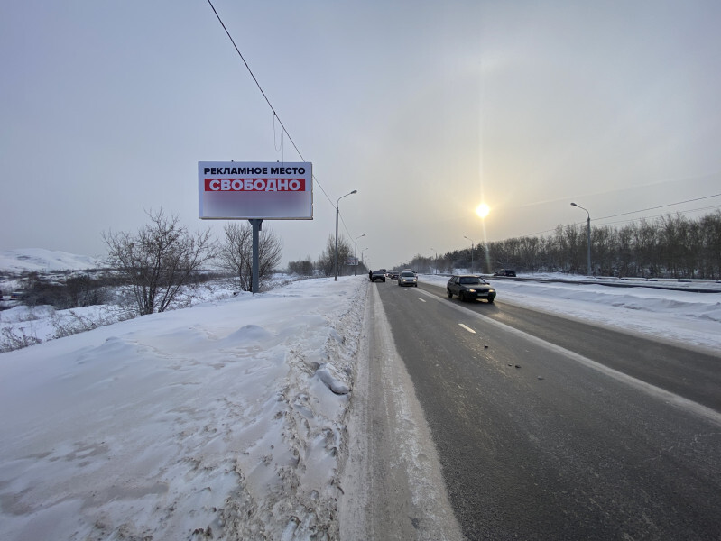 Фотография рекламного носителя, тип: Билборд 3x6, адрес: Енисейский тракт, 4 200м до поста ДПС, Красноярск, Красноярский край, Россия. Сторона Б №779897