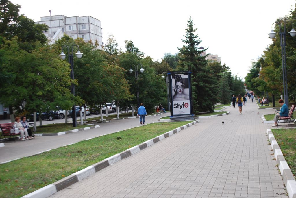 Фотография рекламного носителя, тип: Пиллар 3x1.4, адрес: Народный б-р., Белгород, Белгородская область, Россия. Сторона C №344064