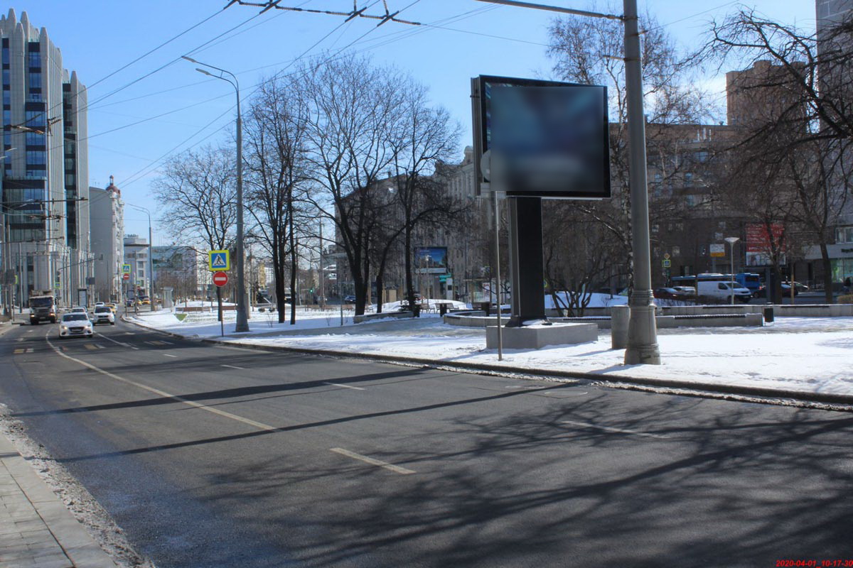 Фотография рекламного носителя, тип: Ситиборд 2.7x3.7, адрес: Оружейный пер, д.25, напротив, Москва, Россия. Сторона В №849496