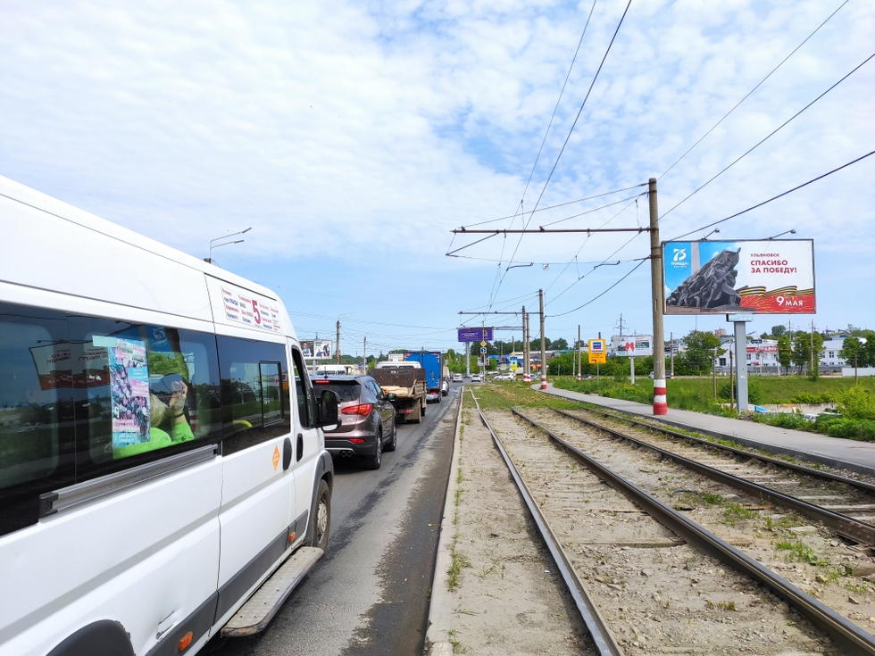 Фотография рекламного носителя, тип: Билборд 3x6, адрес: Урицкого ул., после моста через Свиягу, Ульяновск, Ульяновская область, Россия. Сторона A №994138
