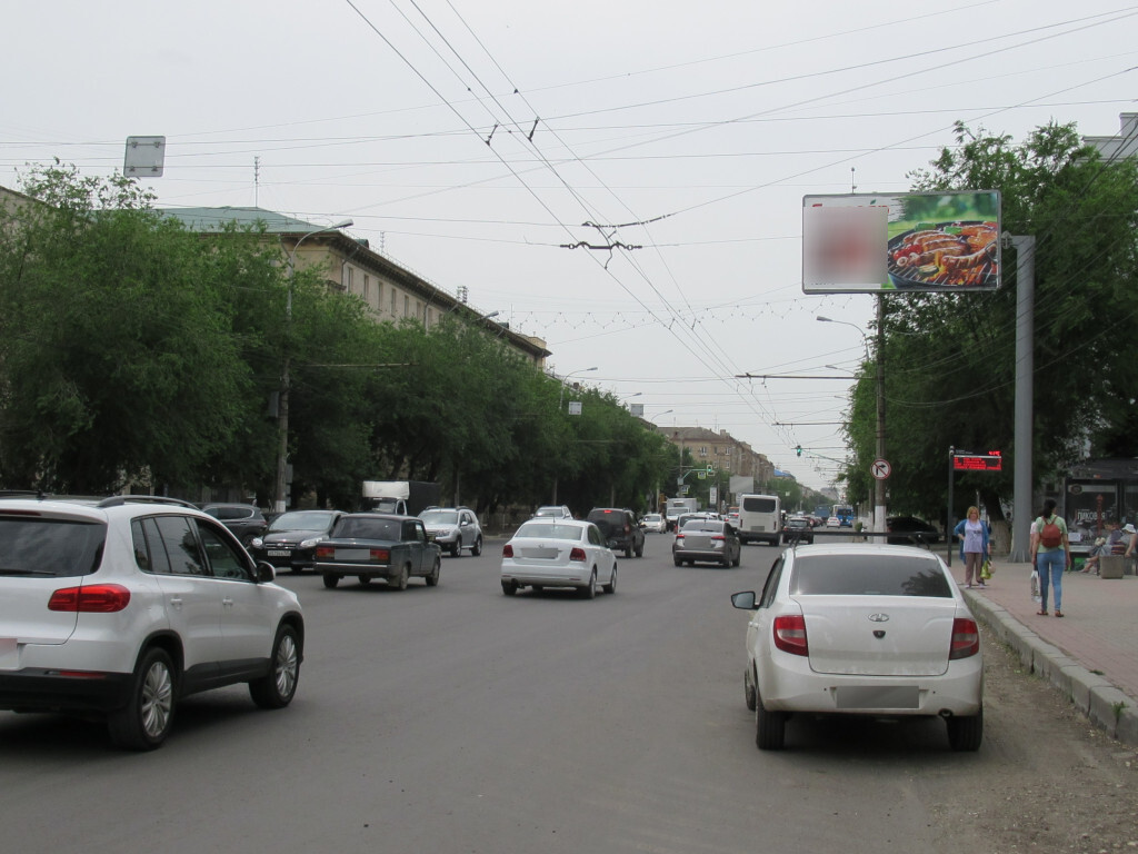 Фотография рекламного носителя, тип: Билборд 3x6, адрес: Рабоче-Крестьянская ул., д.18, Волгоград, Волгоградская область, Россия. Сторона A №1000724