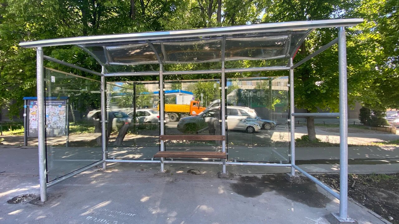 Фотография рекламного носителя, тип: Остановка 1.8x1.2, адрес: Соколова ул. Х Ново-Садовая ул., д.44, Самара, Самарская область, Россия. Сторона A1 №829277