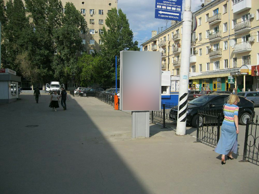 Фотография рекламного носителя, тип: Ситиформат 1.8x1.2, адрес: Привокзальная пл., поз.4, Саратов, Саратовская область, Россия. Сторона B №418562