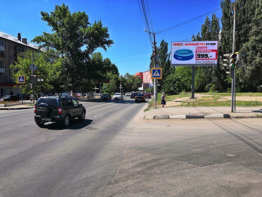 Фотография рекламного носителя, тип: Билборд 3x6, адрес: Большая Садовая ул. Х Московская ул., поз.2, Саратов, Саратовская область, Россия. Сторона А1 №1047768