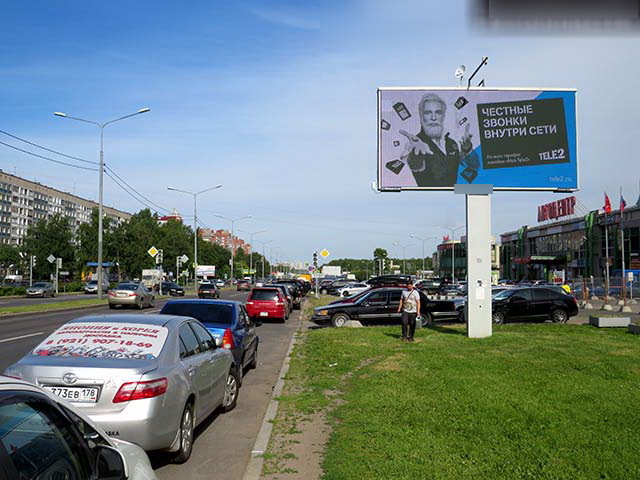 Фотография рекламного носителя, тип: Билборд 3x6, адрес: Северный пр-т., д.5, корп.3, Санкт-Петербург, Россия. Сторона А1 №719327