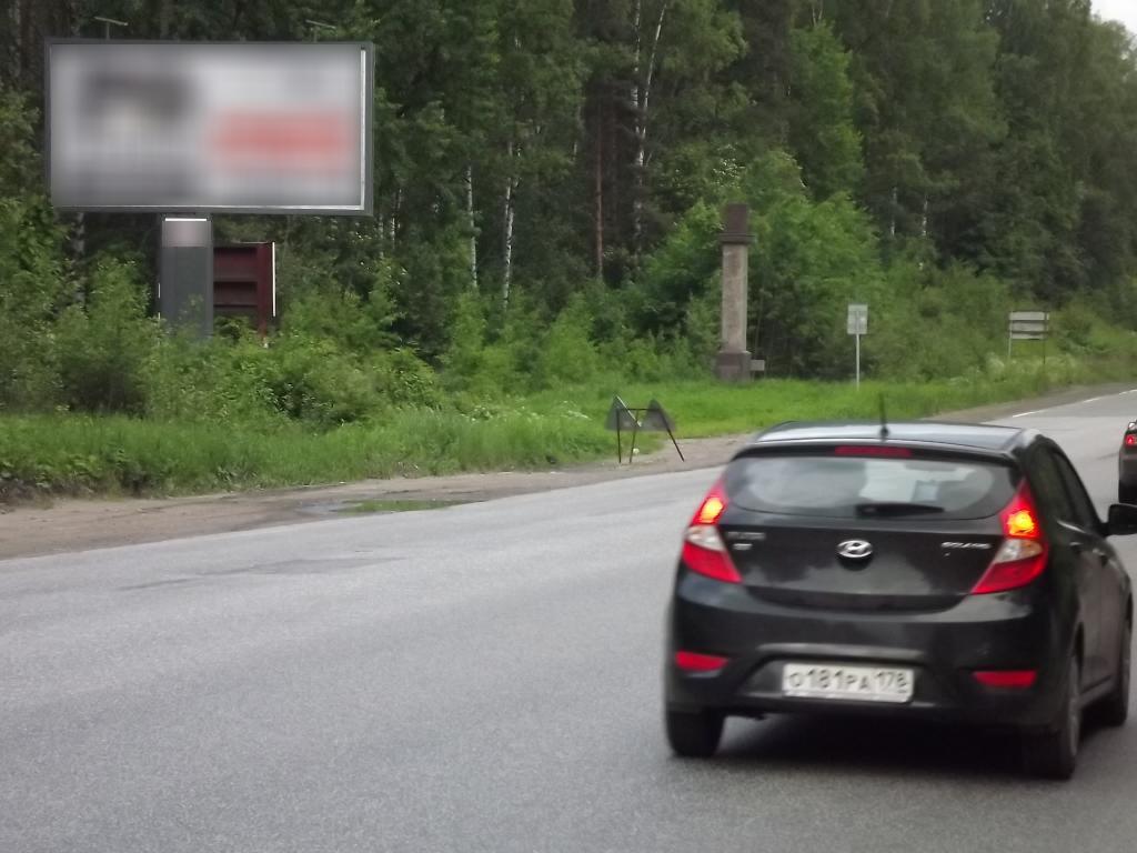 Фотография рекламного носителя, тип: Билборд 3x6, адрес: Сертолово г., Скандинавия а/д., 23 800м, Ленинградская область, Россия. Сторона Б №338878