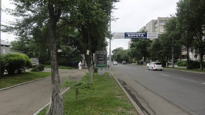 Фотография рекламного носителя, тип: Ситиформат 1.8x1.2, адрес: Ленина ул., д.98, поз.1, Уссурийск, Приморский край, Россия. Сторона B №791461