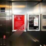 Фотография рекламного носителя, тип: Постер/баннер, адрес: Бизнес-центр «Бета Центр», Алтуфьевское ш., д.1, Москва, Россия. Сторона/вариант №654439