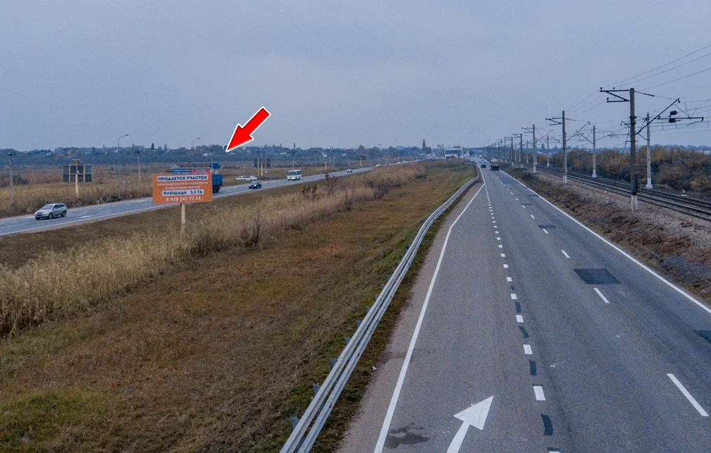 Фотография рекламного носителя, тип: Билборд 3x6, адрес: Краснодар-Новороссийск а/д, 21 342м, Краснодар, Краснодарский край, Россия. Сторона Б №477934