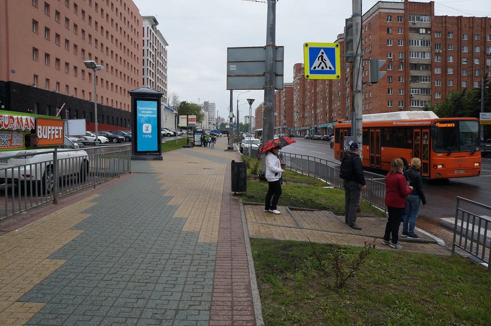 Фотография рекламного носителя, тип: Пиллар 3x1.4, адрес: Горького ул., д.115, Нижний Новгород, Нижегородская область, Россия. Сторона B1-B5 №680641