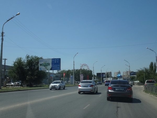 Фотография рекламного носителя, тип: Билборд 3x6, адрес: Николая Островского ул., поз.1, Астрахань, Астраханская область, Россия. Сторона Б №1057830