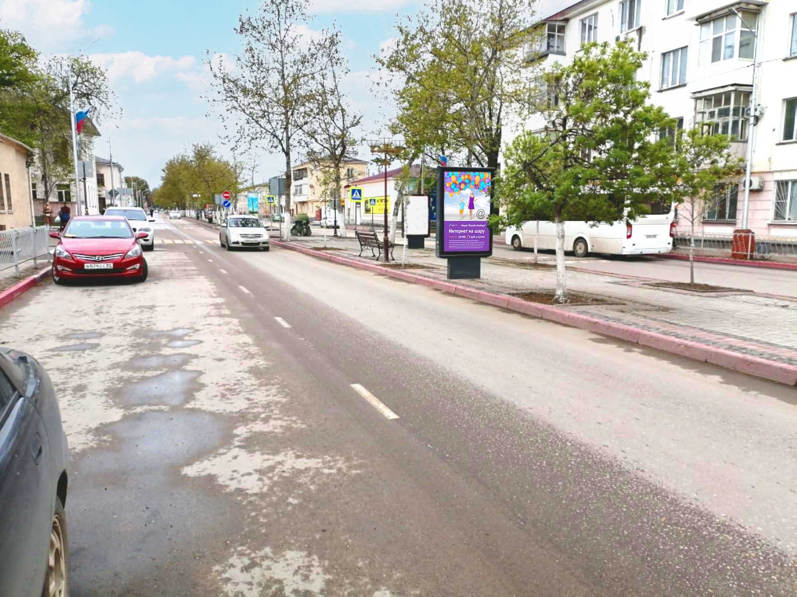 Фотография рекламного носителя, тип: Ситиформат 1.8x1.2, адрес: Пирогова ул., д.12, поз.6, Керчь, Республика Крым, Россия. Сторона A2 №1046906