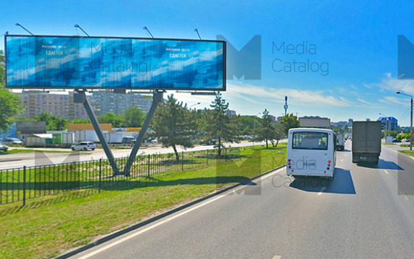 Фотография рекламного носителя, тип: Нестандартный билборд, адрес: Малиновского ул., д.68, Ростов-на-Дону, Ростовская область, Россия. Сторона А10-А12 №1060952