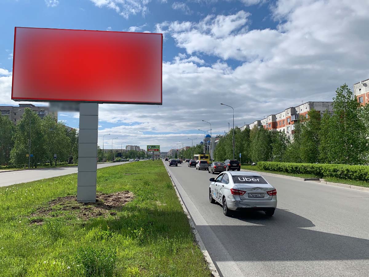 Фотография рекламного носителя, тип: Билборд 3x6, адрес: Мира пр-т., д.37, Сургут, Ханты-Мансийский автономный округ – Югра, Россия. Сторона А1 №960017