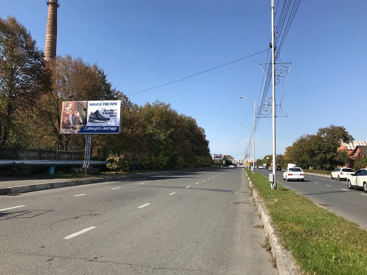 Фотография рекламного носителя, тип: Билборд 3x6, адрес: Доватора пр-т., д.65, Владикавказ, Республика Северная Осетия – Алания, Россия. Сторона Б №451672