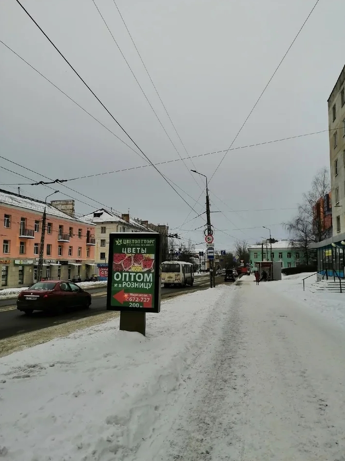 Фотография рекламного носителя, тип: Ситиформат 1.8x1.2, адрес: Александра Невского пр-т., д.63, Петрозаводск, Республика Карелия, Россия. Сторона A №748918