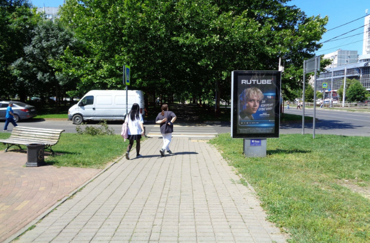 Фотография рекламного носителя, тип: Ситиформат 1.8x1.2, адрес: Чекистов пр-т., д.24, Краснодар, Краснодарский край, Россия. Сторона Б №458780