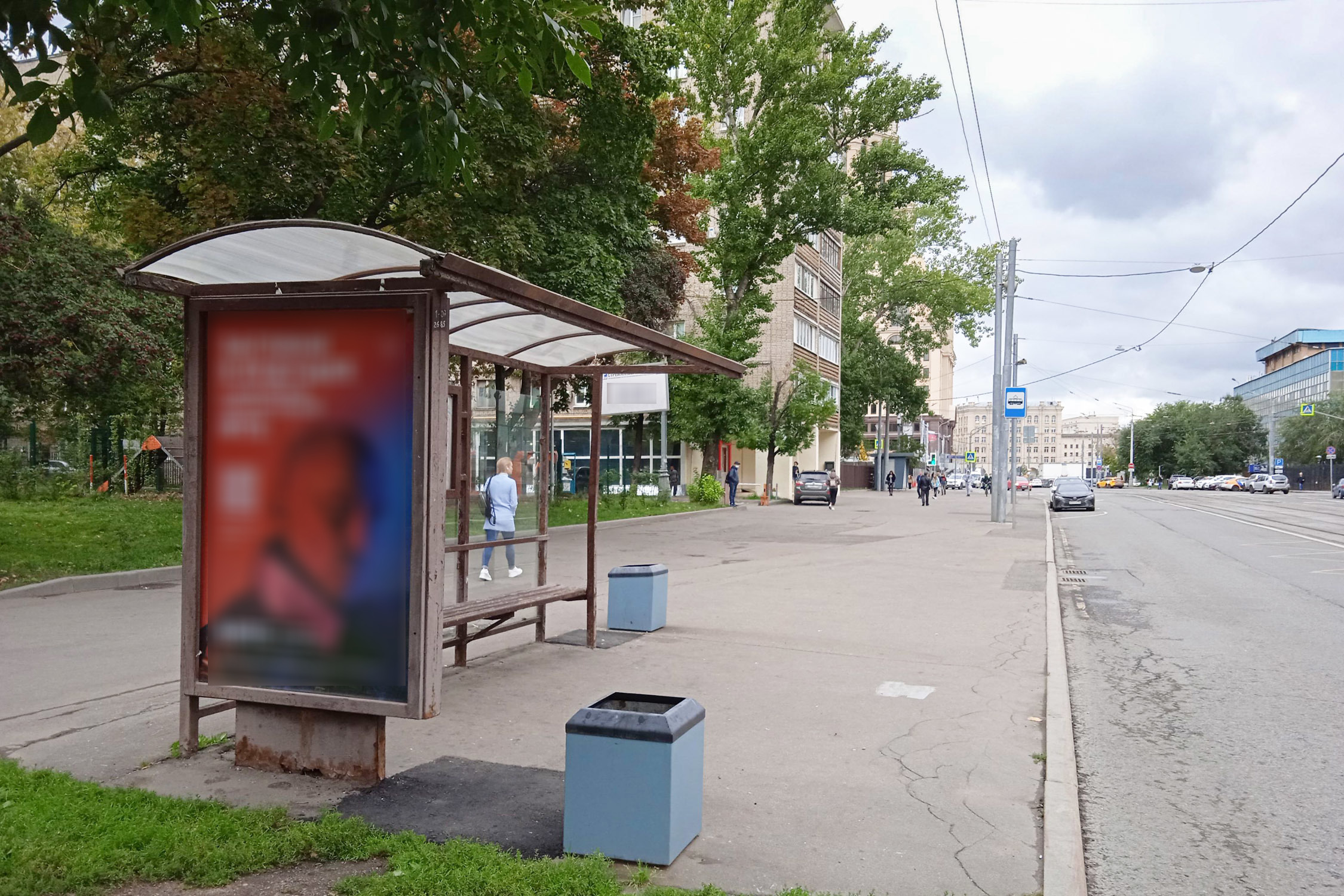 Фотография рекламного носителя, тип: Остановка 1.8x1.2, адрес: Дубининская ул., д.2, Москва, Россия. Сторона Б №926136