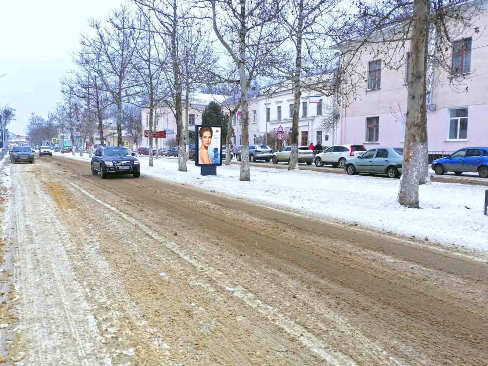 Фотография рекламного носителя, тип: Ситиформат 1.8x1.2, адрес: Пирогова ул., д.21, поз.4, Керчь, Республика Крым, Россия. Сторона A2 №1046902