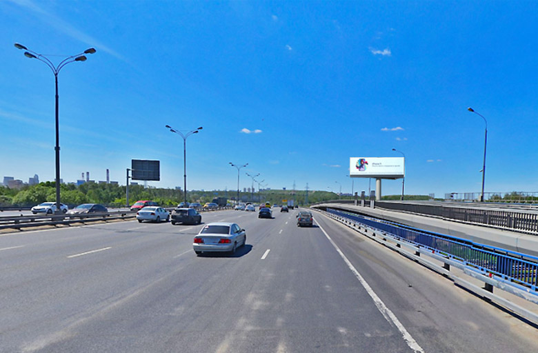 Фотография рекламного носителя, тип: Суперсайт 5x15, адрес: МКАД, 81 000м, Москва, Россия. Сторона А1-А10 №825235