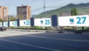 Фотография рекламного носителя, тип: Дорожное ограждение, адрес: Б. Хмельницкого ул., д.16, поз.3, Туапсе, Краснодарский край, Россия. Сторона А19 №854055