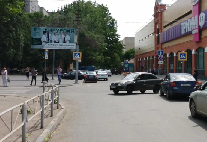 Фотография рекламного носителя, тип: Билборд 3x6, адрес: Зарубина ул. Х Астраханская ул., Саратов, Саратовская область, Россия. Сторона А1 №554291