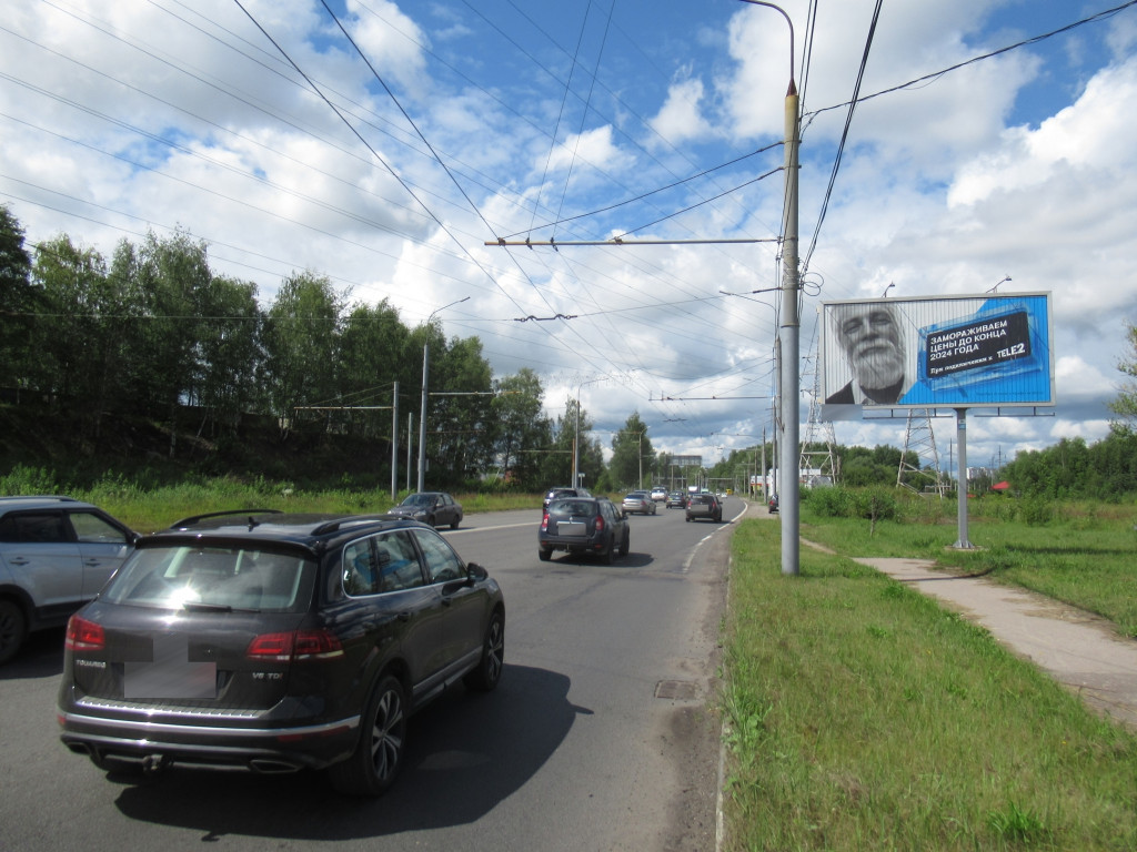 Фотография рекламного носителя, тип: Билборд 3x6, адрес: Ленинградский пр-т., 500м до ТРЦ РИО, Ярославль, Ярославская область, Россия. Сторона A1-A3 №832536