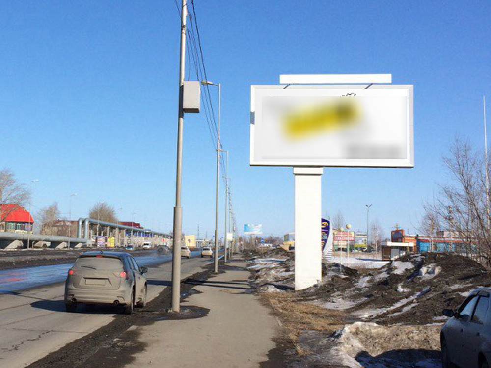 Фотография рекламного носителя, тип: Билборд 3x6, адрес: Голикова пр-т., поз.1, Курган, Курганская область, Россия. Сторона A №1074135