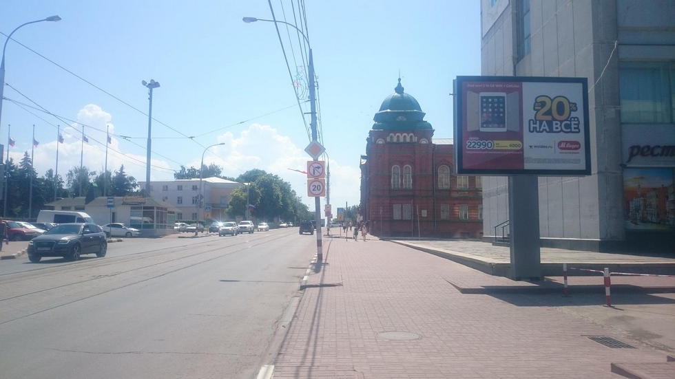 Фотография рекламного носителя, тип: Ситиборд 2.7x3.7, адрес: Спасская ул., д.19, Ульяновск, Ульяновская область, Россия. Сторона А1-А6 №575232