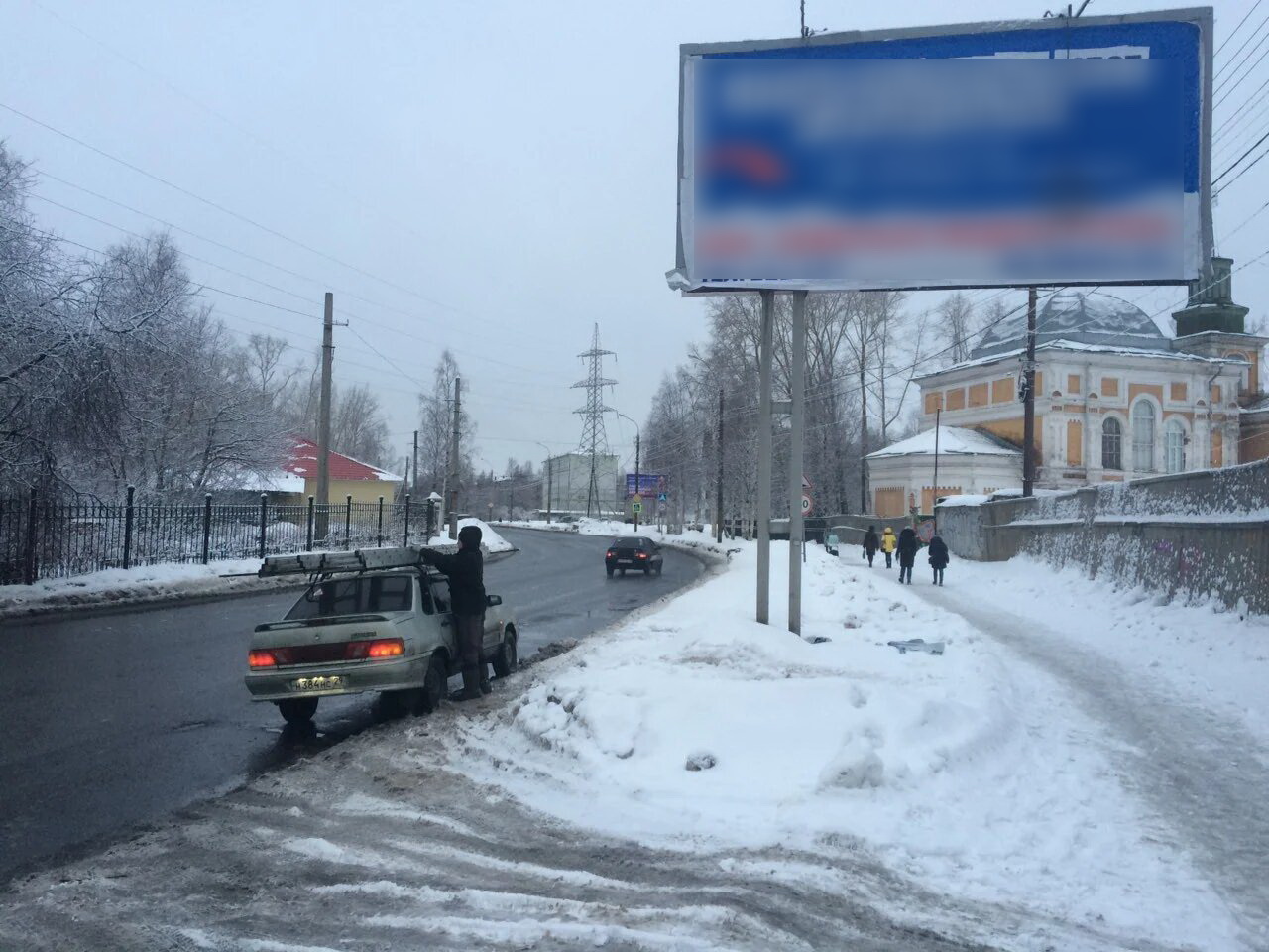 Фотография рекламного носителя, тип: Билборд 3x6, адрес: Обводный канал Х Комсомольская ул., Архангельск, Архангельская область, Россия. Сторона A №778428