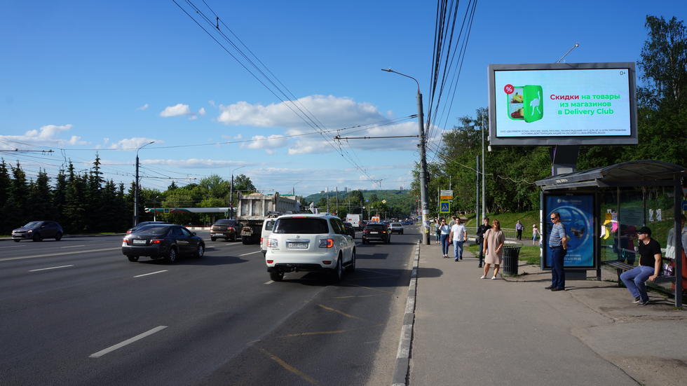 Фотография рекламного носителя, тип: Билборд 3x6, адрес: Гагарина пр-т., д.178 X Ларина ул., Нижний Новгород, Нижегородская область, Россия. Сторона A1-A10 №768937